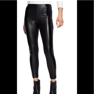 1 State elastic waistband faux leather pants size4